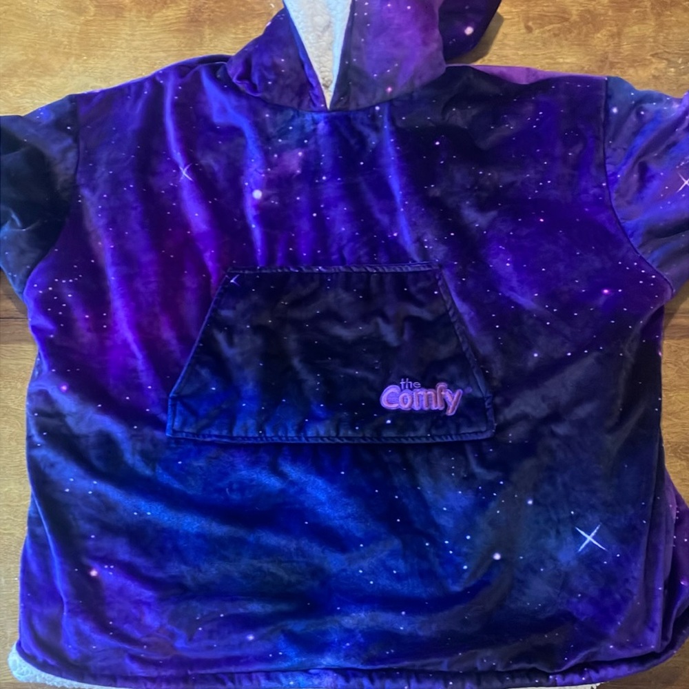 Comfy USA Kids Galaxy Robe - Purple